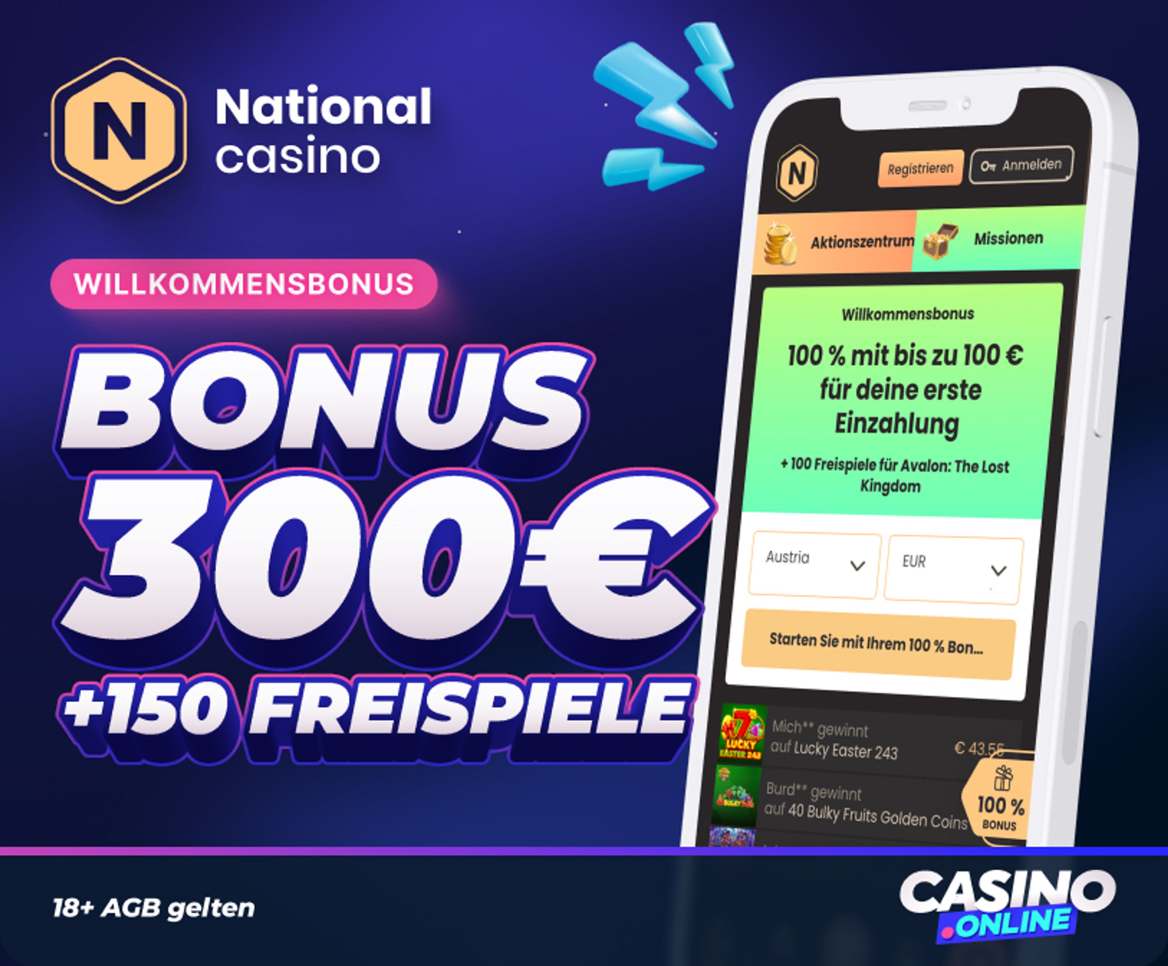 National Casino Willkommensbonus